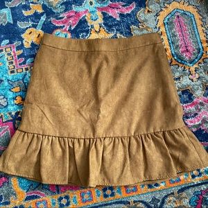 J crew suede skirt